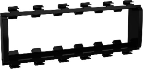 Суппорт для кабель-канала DKC In-liner Front Viva 1-м. 6 мод. черный картинка